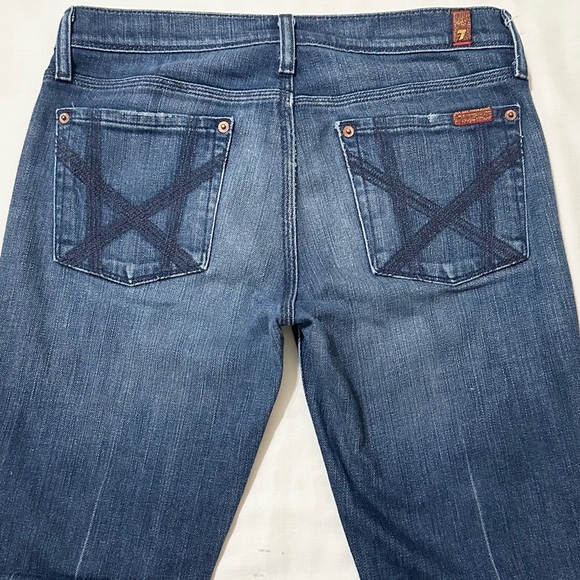 7 For All Mankind Women’s Mia Lowrise Bootcut Stretch Blue Denim Jeans - 29 - Picture 11 of 16